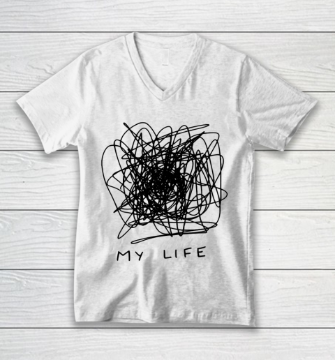 Mother's Day Funny Gift Ideas Apparel  My chaotic life as a mom T Shirt V-Neck T-Shirt