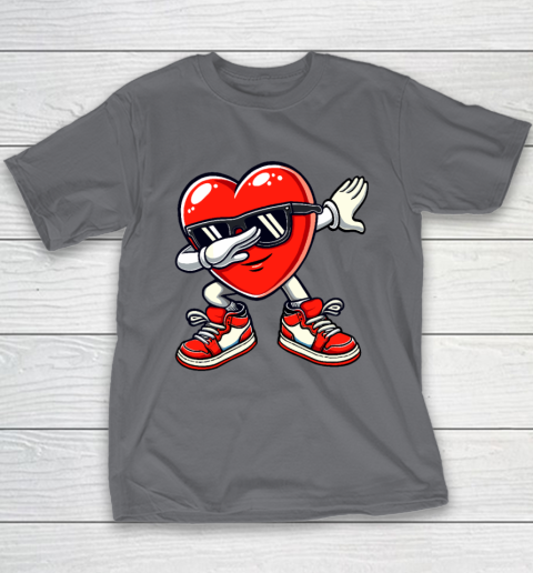 Dabbing Heart Funny Gifts Valentines Day Youth T-Shirt 5
