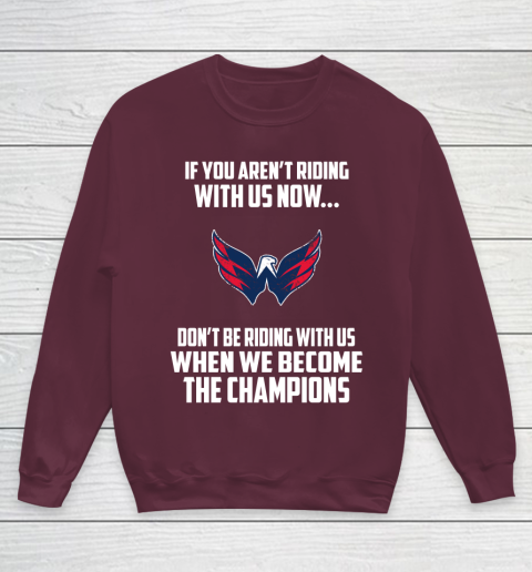 NHL Washington Capitals Hockey We Become The Champions Youth Sweatshirt 4