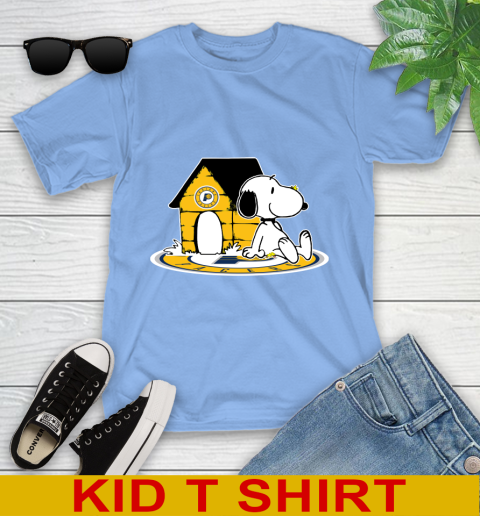 NBA Basketball Indiana Pacers Snoopy The Peanuts Movie Shirt Youth T-Shirt 11