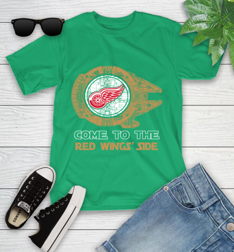 NHL Come To The Detroit Red Wings Wars Hockey Sports Youth T-Shirt 8