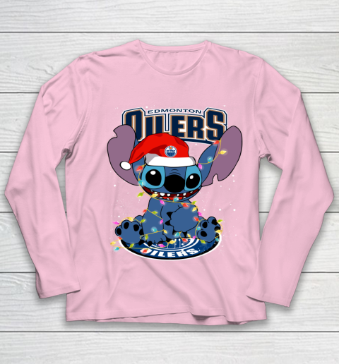 Edmonton Oilers NHL Hockey noel stitch Christmas Youth Long Sleeve 6