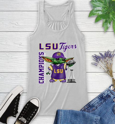 Baby Yoda LSU Tigers Champion Shirt 38