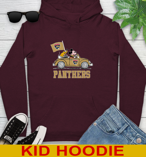 NHL Hockey Florida Panthers Pluto Mickey Driving Disney Shirt Youth Hoodie 7