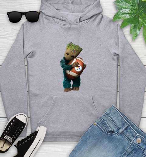 NFL Groot Guardians Of The Galaxy Football Sports Pittsburgh Steelers Youth Hoodie 6