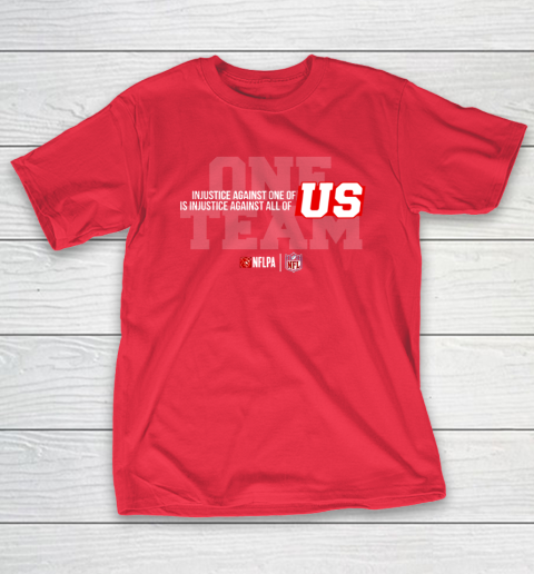 NFL End Racism Print In Front And Back T-Shirt 9