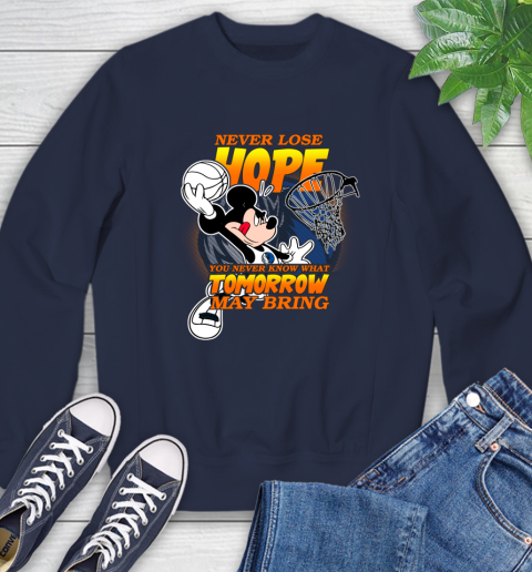 Dallas Mavericks NBA Basketball Mickey Disney Never Lose Hope Sweatshirt 2