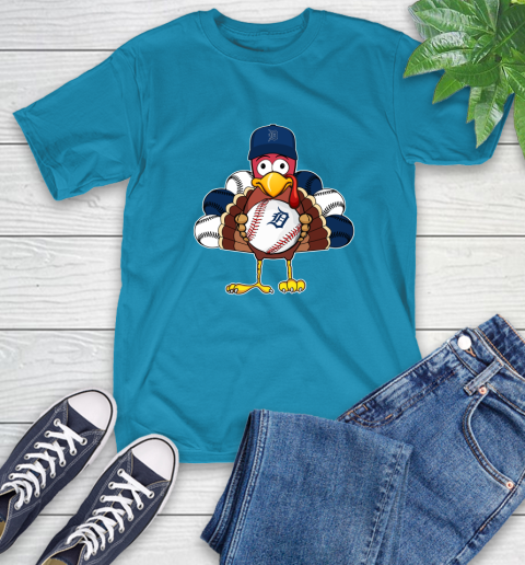 Detroit Tigers Turkey thanksgiving T-Shirt 8