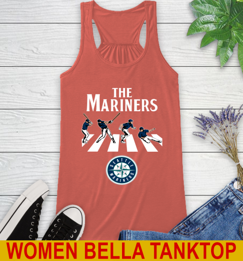 MLB Baseball Seattle Mariners The Beatles Rock Band Shirt Racerback Tank 3