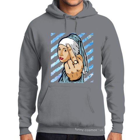 Air Jordan 1 Turbo Green Matching Sneaker Tshirt The girl With The Pearl Earing Middle Finger Blue and White Jordan Tshirt
