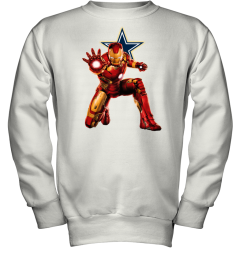 NFL Iron Man Dallas Cowboys Youth Sweatshirt - Rookbrand