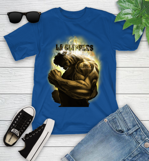 LA Clippers NBA Basketball Hulk Marvel Avengers Sports Youth T-Shirt 12