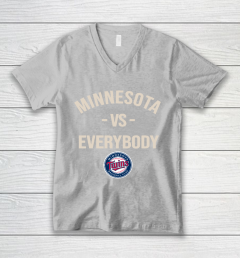 Minnesota Twins Vs Everybody V-Neck T-Shirt 3