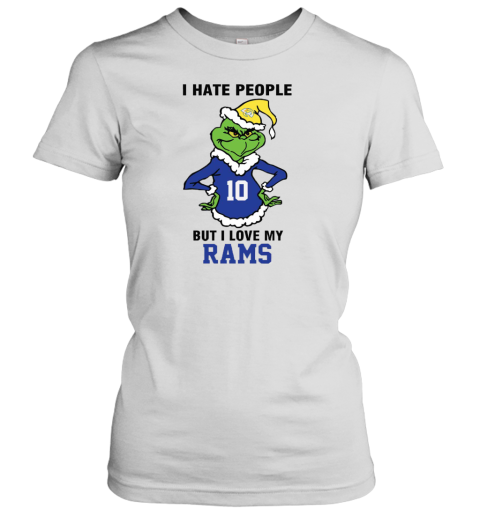 I Hate People But I Love My Los Angeles Rams Los Angeles Rams NFL Teams Women's T-Shirt