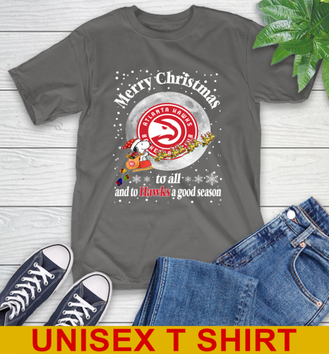 Atlanta Hawks Merry Christmas To All And To Hawks A Good Season NBA Basketball Sports T-Shirt 10