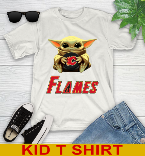 NHL Hockey Calgary Flames Star Wars Baby Yoda Shirt 101
