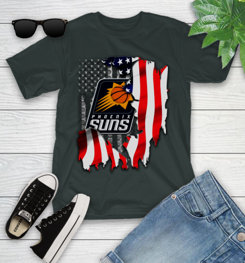 Phoenix Suns NBA Basketball American Flag Youth T-Shirt 6