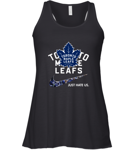 NHL Team Toronto mapple leafs x Nike Just Hate Us Hockey Racerback Tank