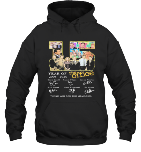 15 Year Of 2005 2020 The Office Thank For The Memories Signatures Hoodie