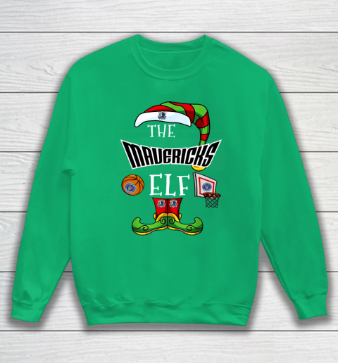 Dallas Mavericks Christmas ELF Funny NBA Sweatshirt 5