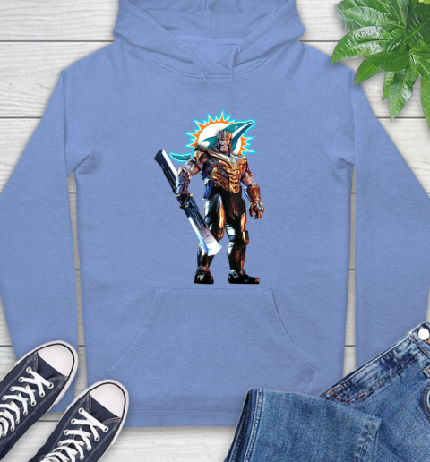 NFL Thanos Gauntlet Avengers Endgame Football Miami Dolphins Hoodie 11