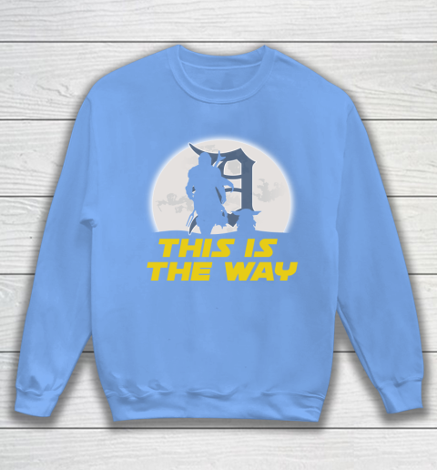 Detroit Tigers MLB Baseball Star Wars Yoda And Mandalorian This Is The Way Sweatshirt 8