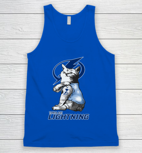 NHL My Cat Loves Tampa Bay Lightning Hockey Tank Top 4