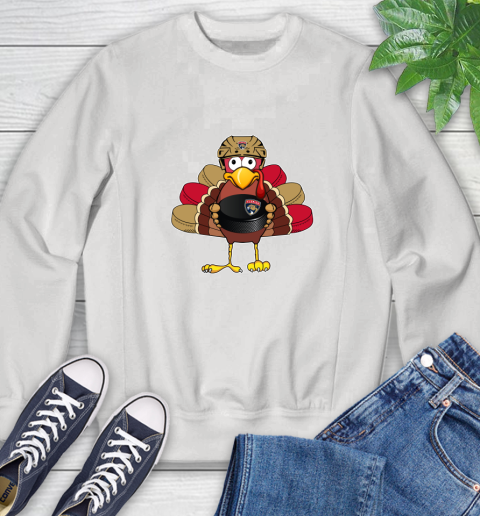 Florida Panthers Turkey Thanksgiving Day Sweatshirt