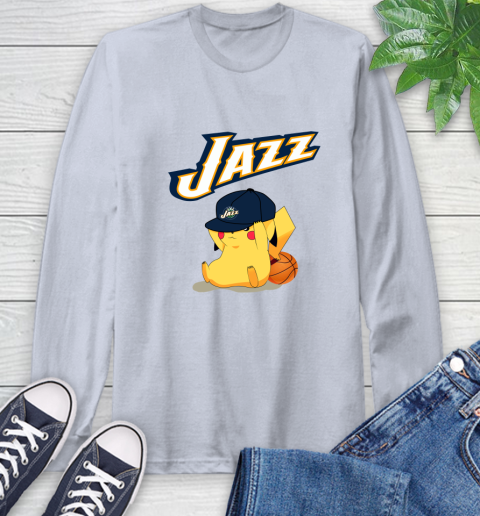 NBA Pikachu Basketball Sports Utah Jazz Long Sleeve T-Shirt 6