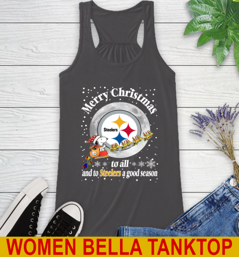 Pittsburgh Steelers Merry Christmas To All And To Steelers A Good Season NFL Football Sports Racerback Tank 10
