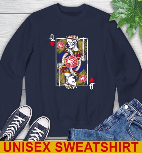 NBA Basketball Atlanta Hawks The Queen Of Hearts Card Shirt Sweatshirt 2