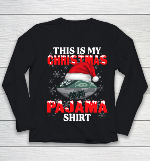 New York Jets This Is My Christmas Pajama Shirt NFL Youth Long Sleeve