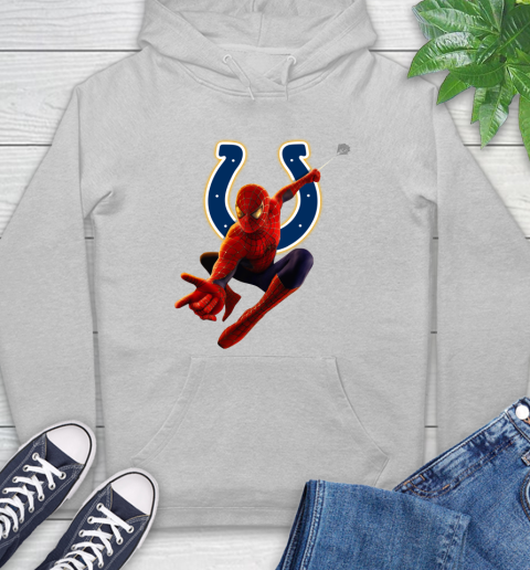 NFL Spider Man Avengers Endgame Football Indianapolis Colts Hoodie 6