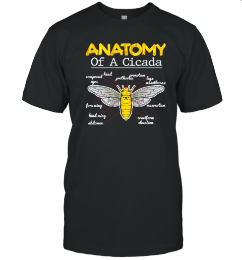Anatomy Of a Cicada! Brood X T-Shirt