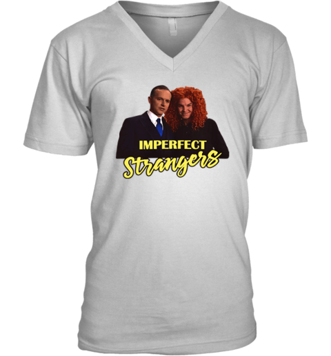 Imperfect Strangers Calvin Coolidge And Carrot Top Premium V-Neck T-Shirt
