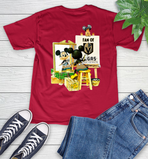NHL Hockey Vegas Golden Knights Mickey Drawing Shirt 51