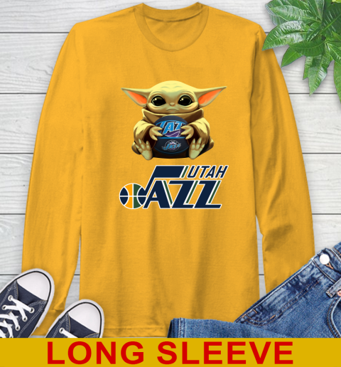 NBA Basketball Utah Jazz Star Wars Baby Yoda Shirt 60