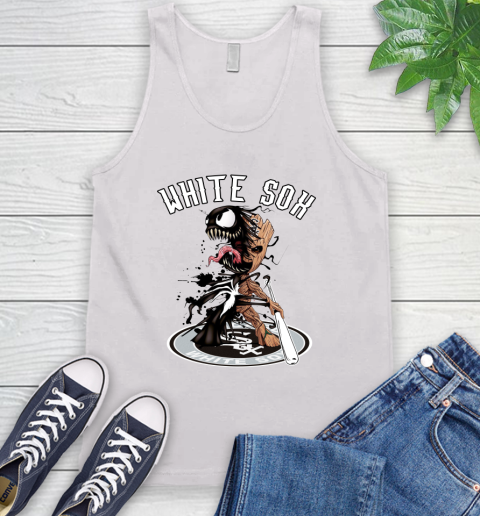 MLB Chicago White Sox Baseball Venom Groot Guardians Of The Galaxy Tank Top