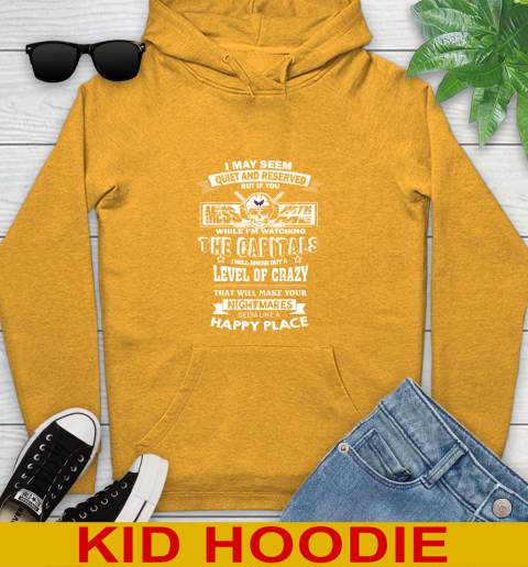Washington Capitals NHL Hockey If You Mess With Me While I'm Watching My Team Youth Hoodie 2
