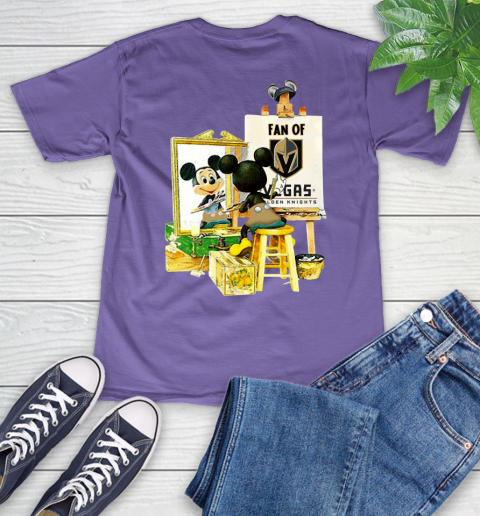 NHL Hockey Vegas Golden Knights Mickey Drawing Shirt 53