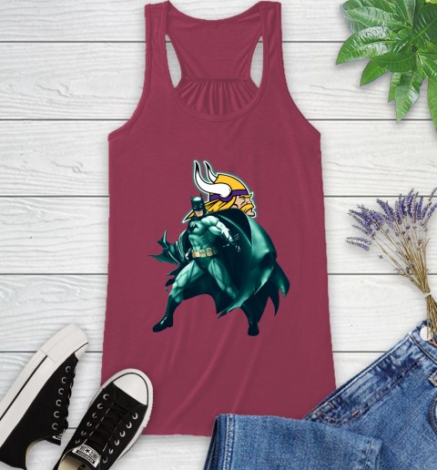 NFL Batman Football Sports Minnesota Vikings Racerback Tank 8