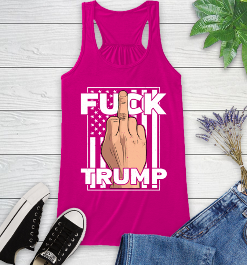 Fuck Trump Middle Finger Anti Republican T Shirt 41