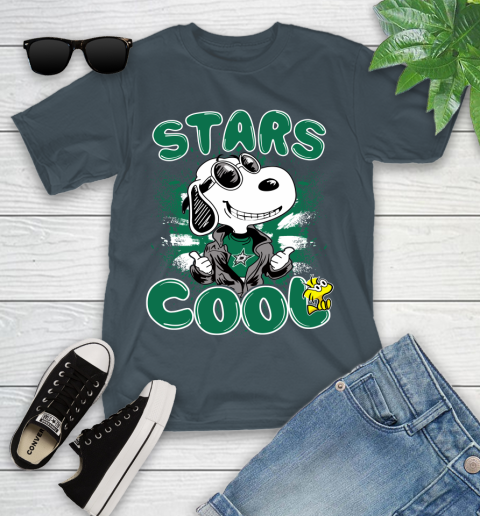 NHL Hockey Dallas Stars Cool Snoopy Shirt Youth T-Shirt 9