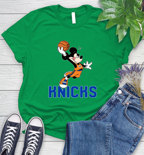 NBA Basketball New York Knicks Cheerful Mickey Mouse Shirt Women's T-Shirt 7