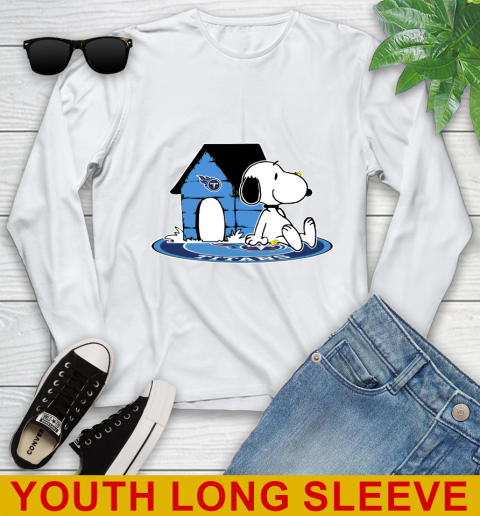 NFL Football Tennessee Titans Snoopy The Peanuts Movie Shirt Youth Long Sleeve