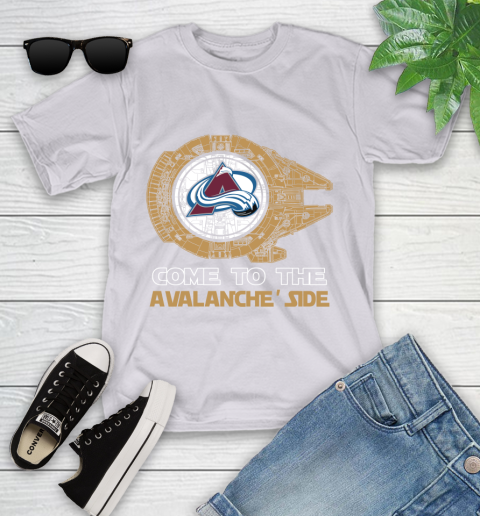 NHL Come To The Colorado Avalanche Wars Hockey Sports Youth T-Shirt 4