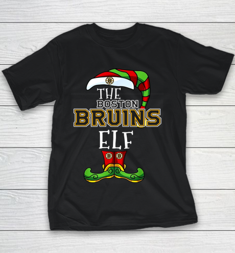 Boston Bruins Christmas ELF Funny NHL Youth T-Shirt
