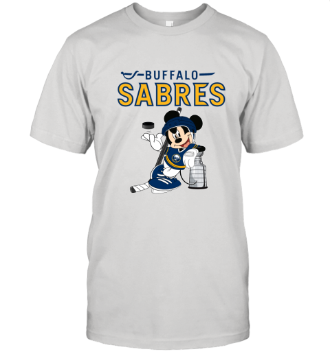 Mickey Buffalo Sabres With The Stanley Cup Hockey NHL Unisex Jersey Tee