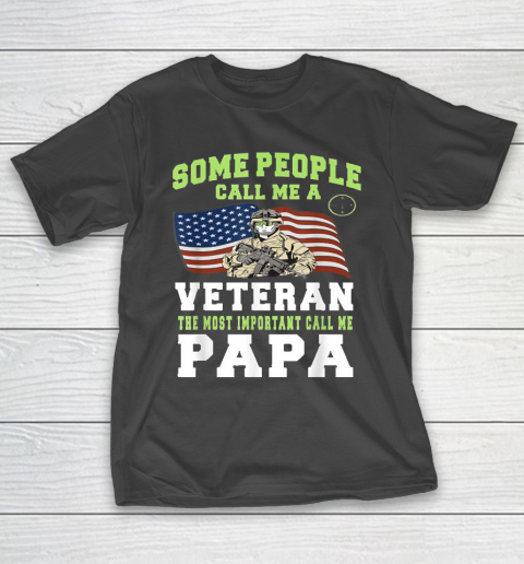 Grandpa Funny Gift Apparel  Men Grandpa Veteran The Important Call Me Pap T-Shirt