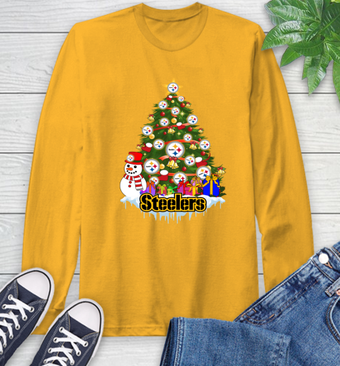 Pittsburgh Steelers Merry Christmas NFL Football Sports Long Sleeve T-Shirt 3